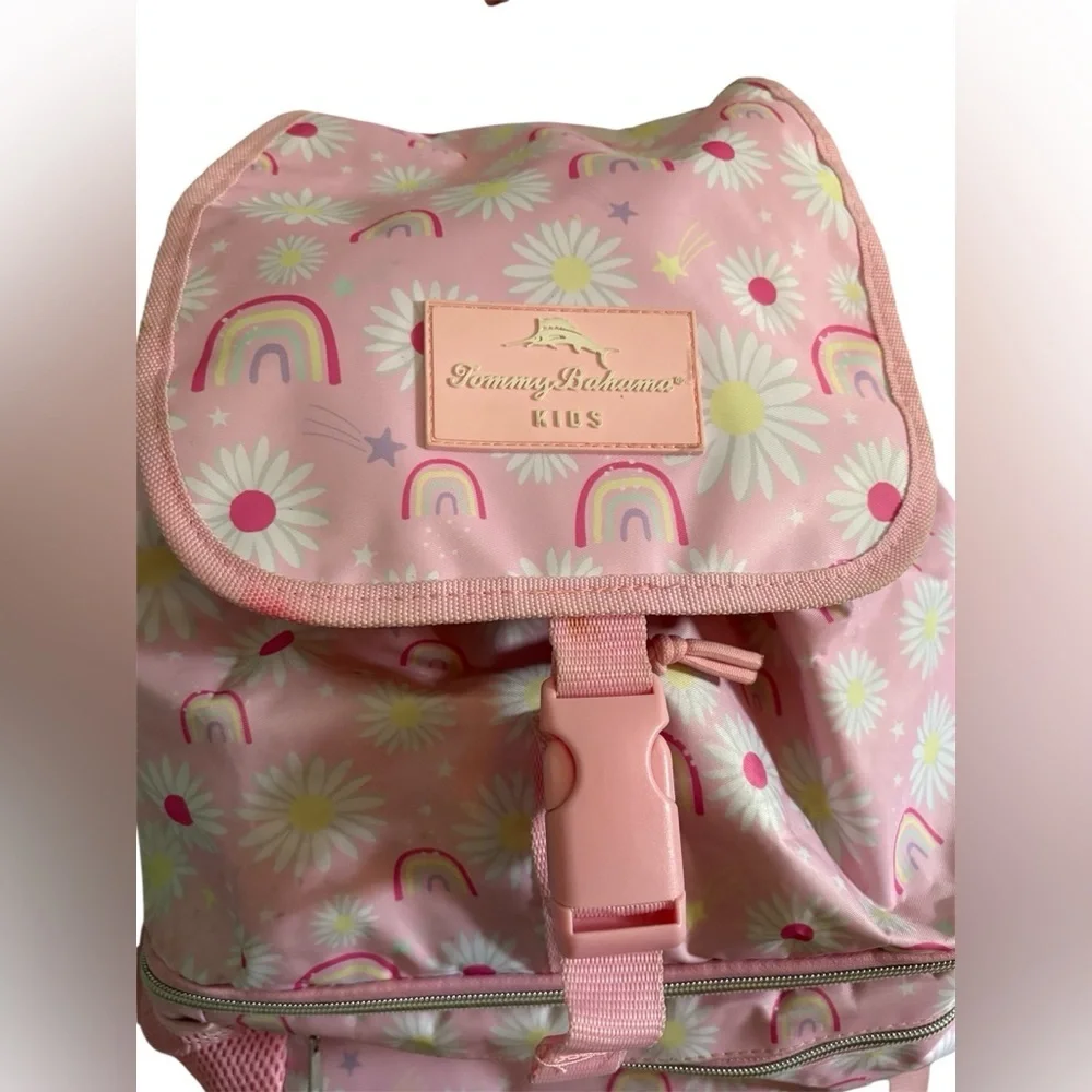 Pink Daisy and Rainbow Kids Backpack